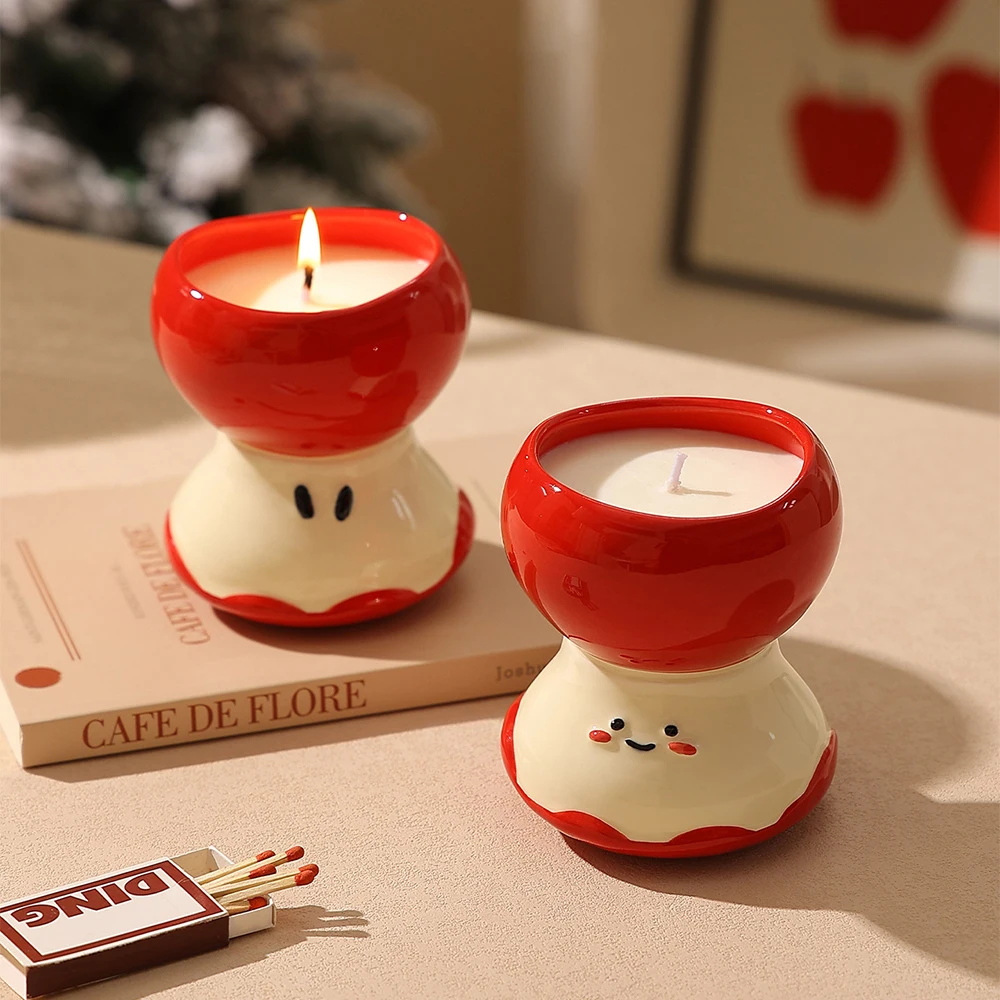 Soy Wax - Urocza świeca aromaterapeutyczna w kształcie jabłka,