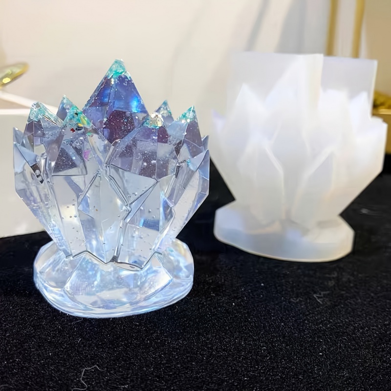 Candle Molds - 1 szt. Kryształowy klaster Dekoracyjna forma