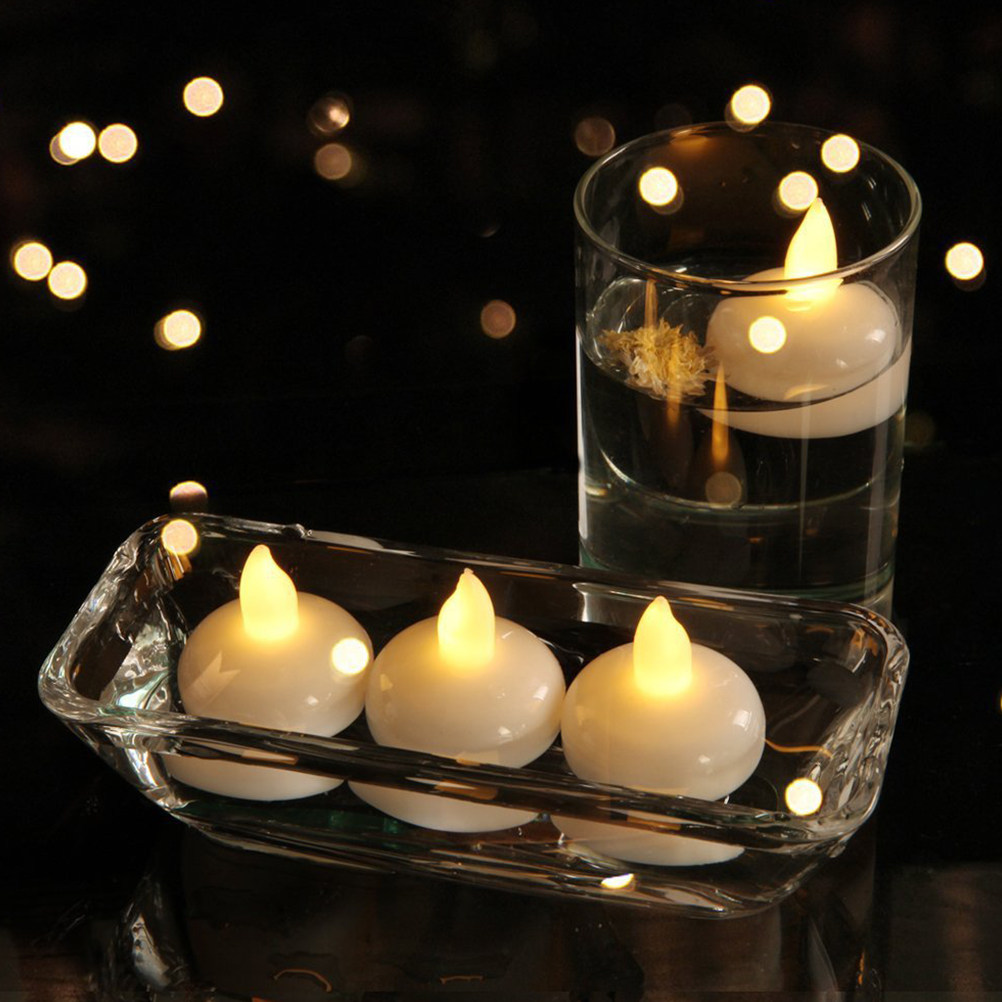 Paraffin Wax - 12 szt. wodoodpornych pływających lamp LED
