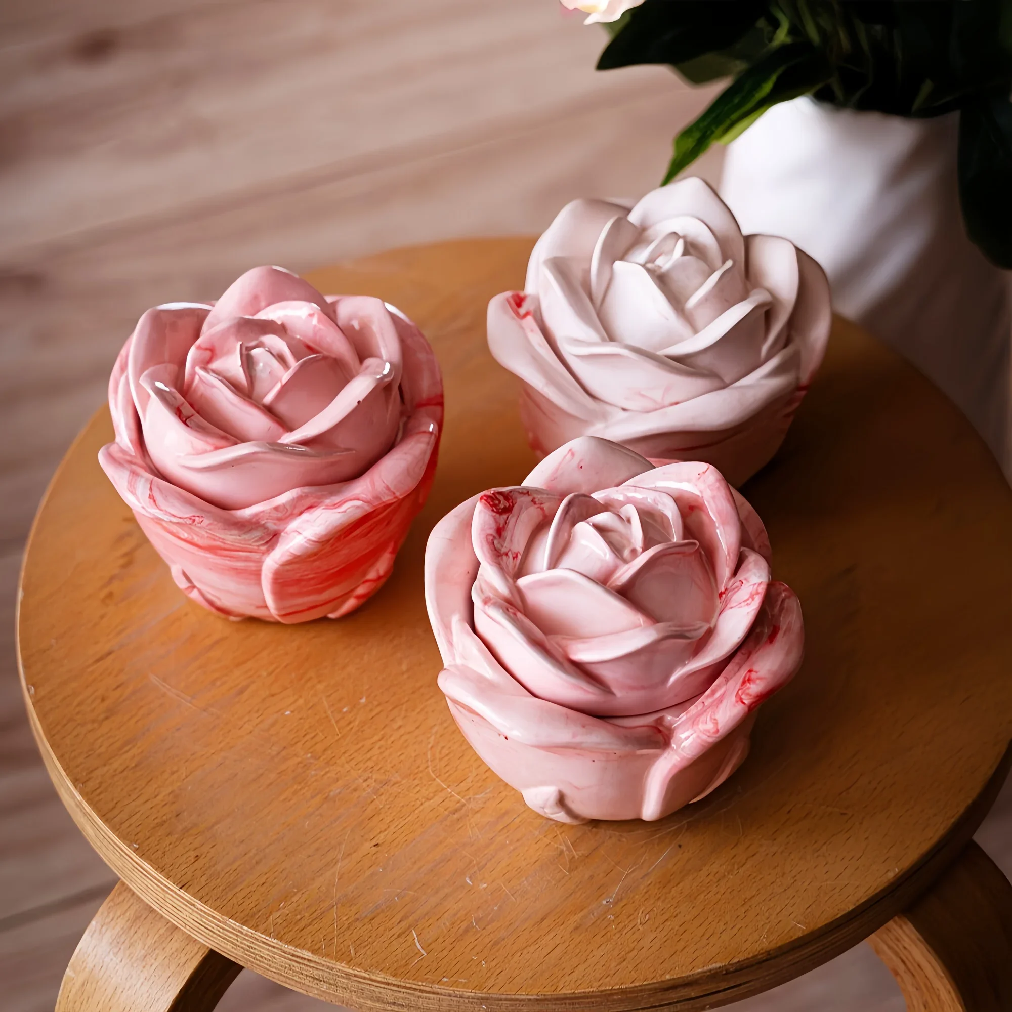 Candle Molds - 2-częściowy zestaw silikonowych form w kształcie