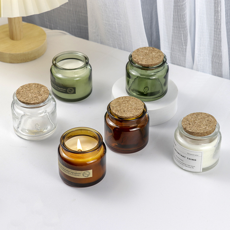 Candle Containers - Retro brązowy, odporny na wysokie temperatury,
