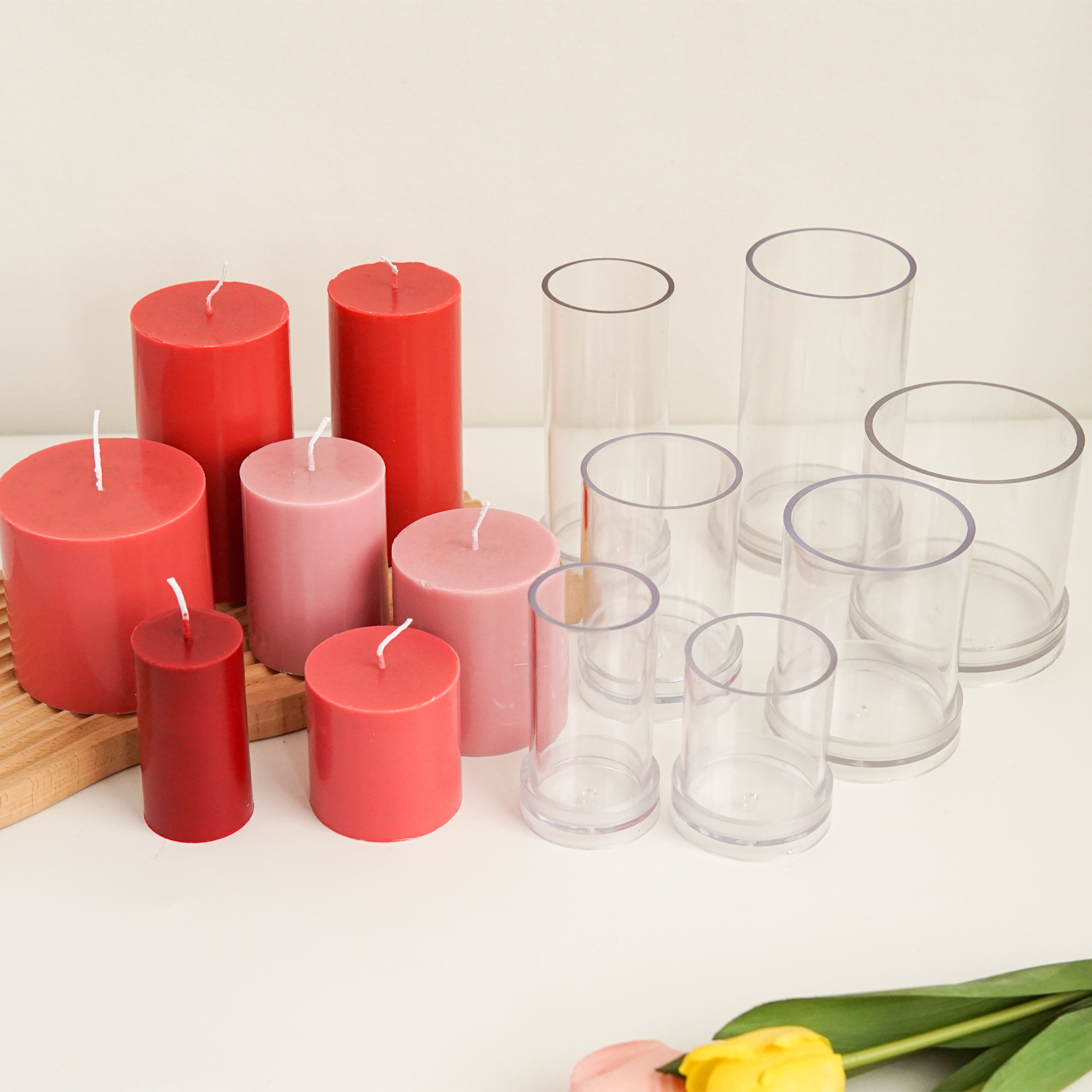 Candle Making Kit - Różne cylindryczne formy do świec 3D