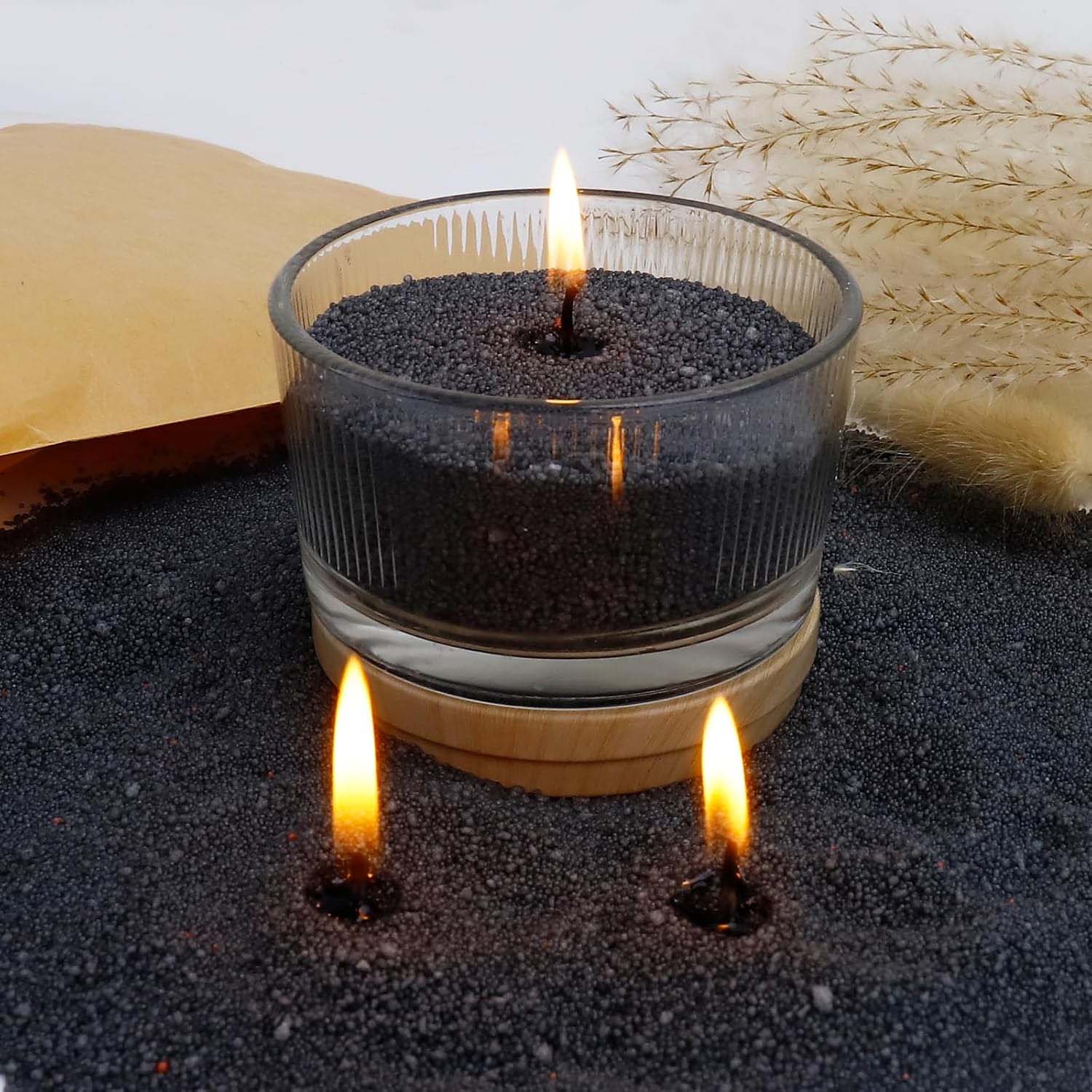 Candle Wick - Czarny piasek do świec z knotem,