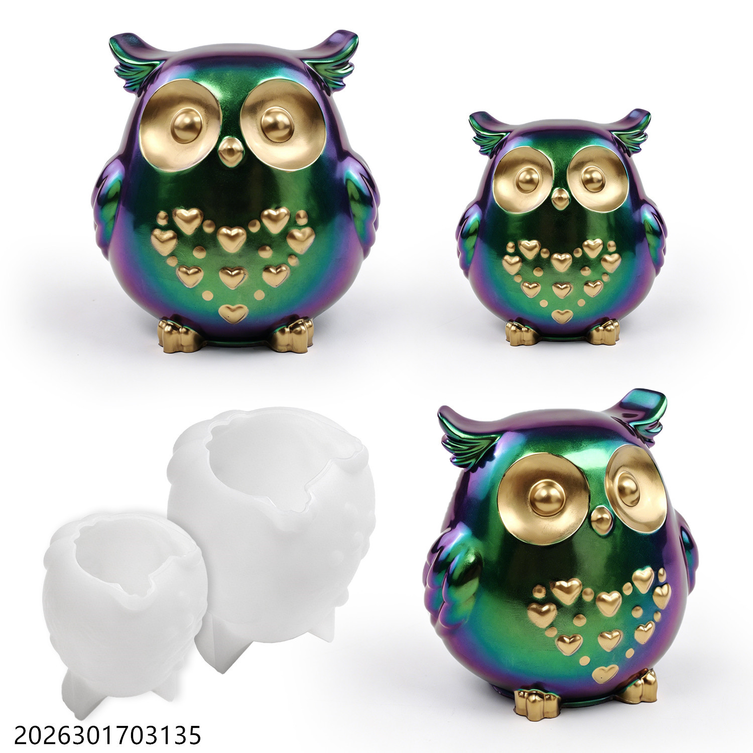 Candle Making Kit - Forma Silikonowa Sowa 3D Zestaw do