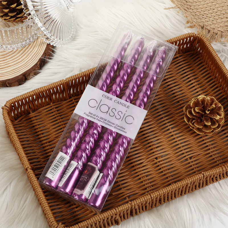 4 szt. Świeczniki w stylu euro – Silk Candle recenzja i cena