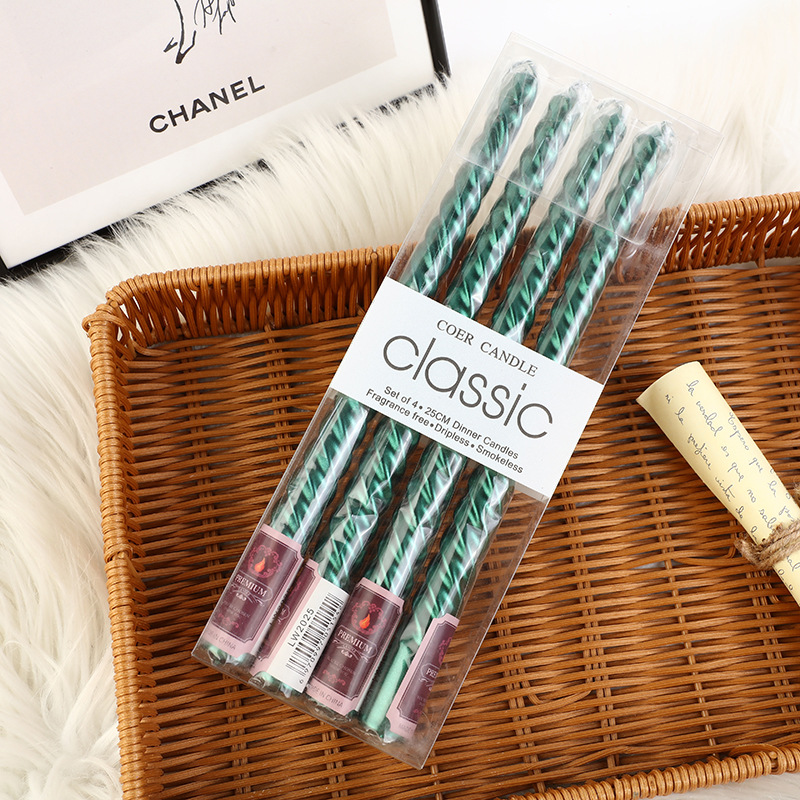 4 szt. Świeczniki w stylu euro – Silk Candle recenzja i cena
