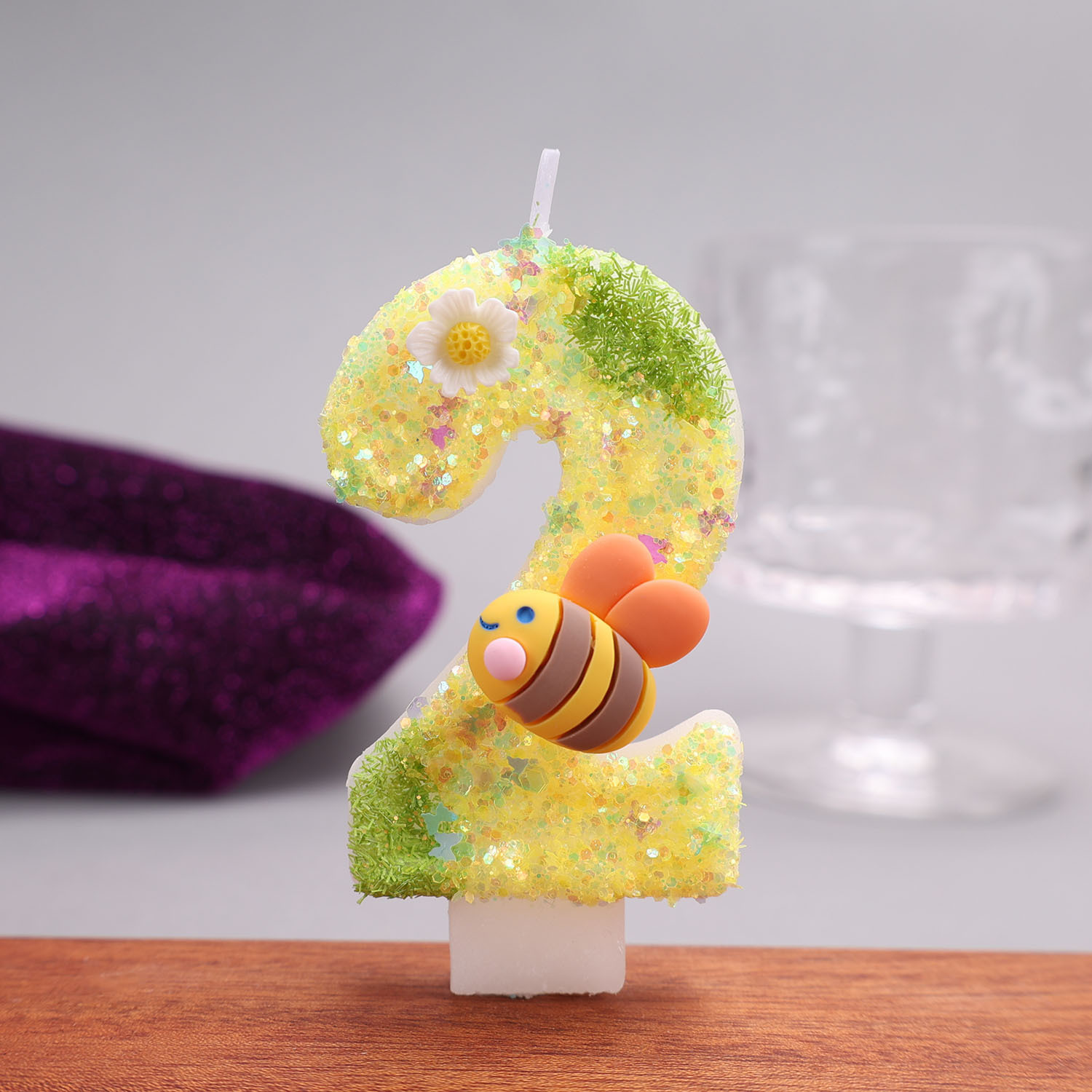 Żółto-zielone cyfrowe świece,  – Silk Candle recenzja i cena