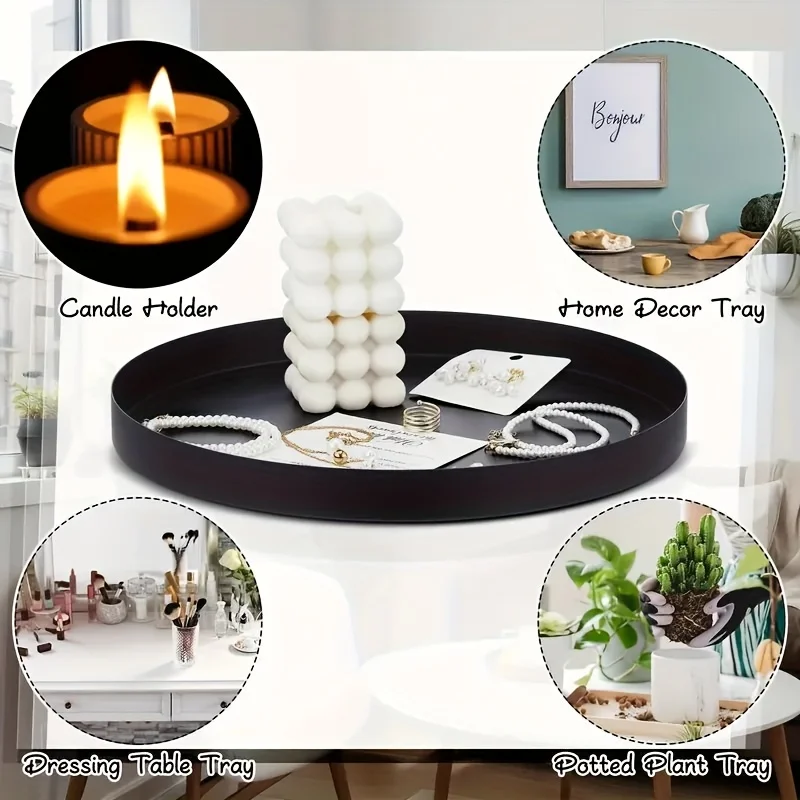 1 szt. Nowoczesna czarna okrąg – Silk Candle recenzja i cena