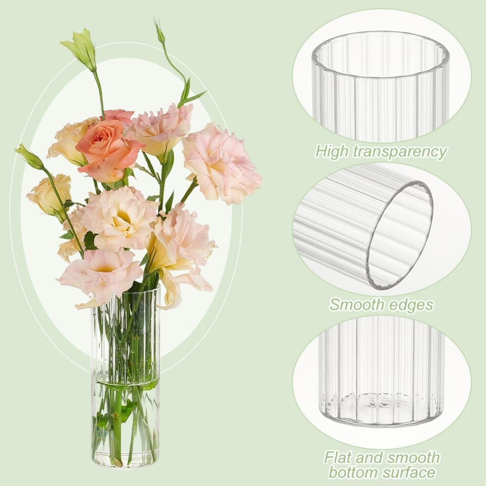 4 sztuki szklanych cylindryczn – Candle Containers recenzja i cena