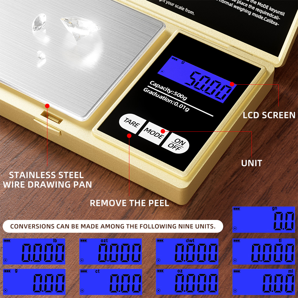 Złota Mała Waga Mechaniczna z  – Candle Wax Scale recenzja i cena