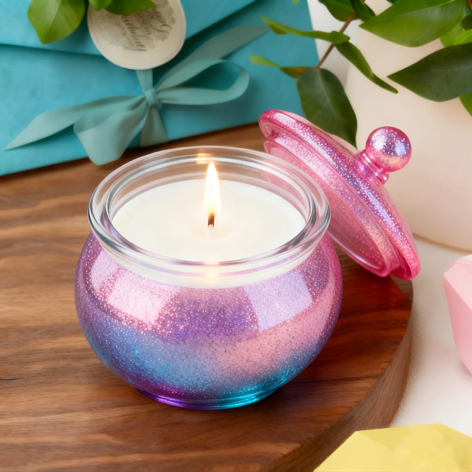 1 zestaw okrągłych form z żywi – Candle Containers recenzja i cena